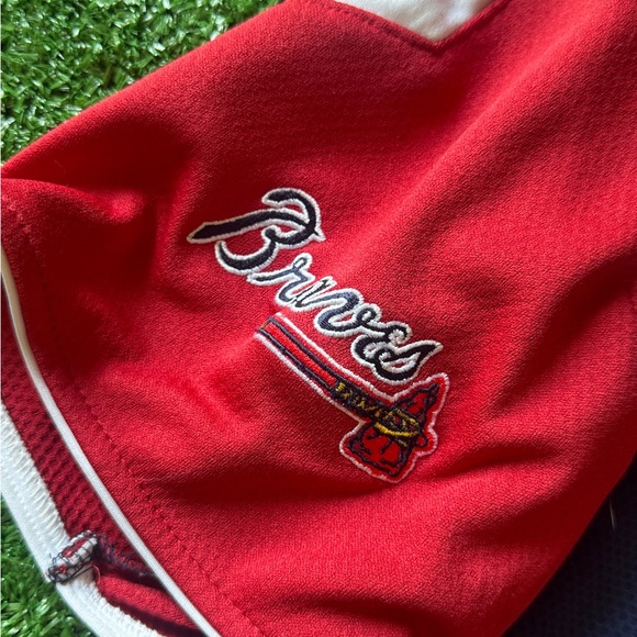 Atlanta Braves Nike Jersey Mens M Chipper Jones Baseball Y2K MLB Vintage - Picture 6 of 10